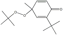 4-(1,1-Dimethylethylperoxy)-2-(1,1-dimethylethyl)-4-methyl-2,5-cyclohexadien-1-one 结构式