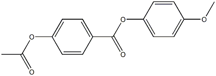 p-Acetyloxybenzoic acid p-methoxyphenyl ester 结构式