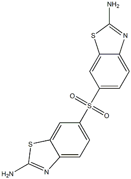 6,6'-Sulfonylbis(2-aminobenzothiazole) 结构式