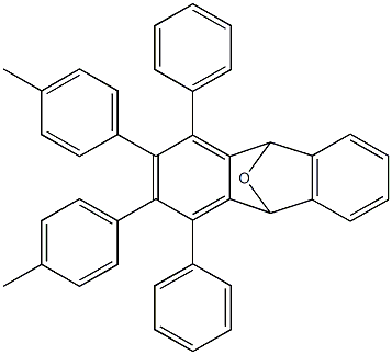 1,4-Diphenyl-2,3-bis(4-methylphenyl)-9,10-dihydro-9,10-epoxyanthracene 结构式