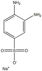 3,4-Diaminobenzenesulfonic acid sodium salt 结构式