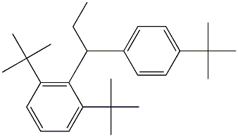 1-(2,6-Di-tert-butylphenyl)-1-(4-tert-butylphenyl)propane 结构式