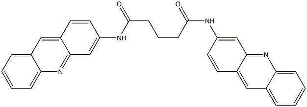 N,N'-Bis(acridin-3-yl)pentanediamide 结构式