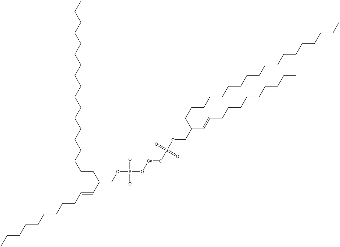 Bis[2-(1-undecenyl)icosyloxysulfonyloxy]calcium 结构式