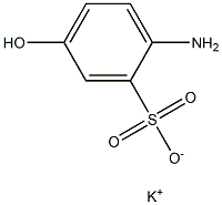 2-Amino-5-hydroxybenzenesulfonic acid potassium salt 结构式