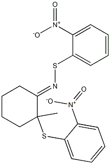 2-Methyl-2-(2-nitrophenylthio)-1-(2-nitrophenylthioimino)cyclohexane 结构式