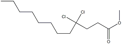 4,4-Dichlorododecanoic acid methyl ester 结构式