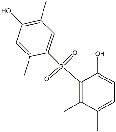 2,4'-Dihydroxy-2',5,5',6-tetramethyl[sulfonylbisbenzene] 结构式