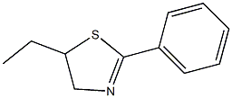 2-Phenyl-5-ethyl-2-thiazoline 结构式