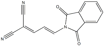 N-(4,4-Dicyano-1,3-butadienyl)phthalimide 结构式