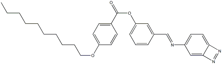 4-(Decyloxy)benzoic acid 3-[(azobenzen-4-yl)iminomethyl]phenyl ester 结构式