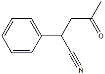 2-Phenyl-4-oxopentanenitrile 结构式