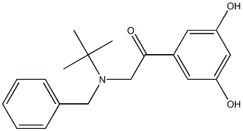 2-[(1,1-Dimethylethyl)(phenylmethyl)amino]-1-(3,5-dihydroxyphenyl)ethanone 结构式