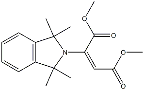 (E)-2-[(1,1,3,3-Tetramethyl-2,3-dihydro-1H-isoindol)-2-yl]-2-butenedioic acid dimethyl ester 结构式