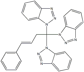 1-Phenyl-4,4,4-tris(1H-benzotriazol-1-yl)-1-butene 结构式