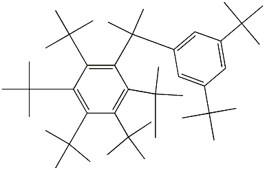 2-(Penta-tert-butylphenyl)-2-(3,5-di-tert-butylphenyl)propane 结构式