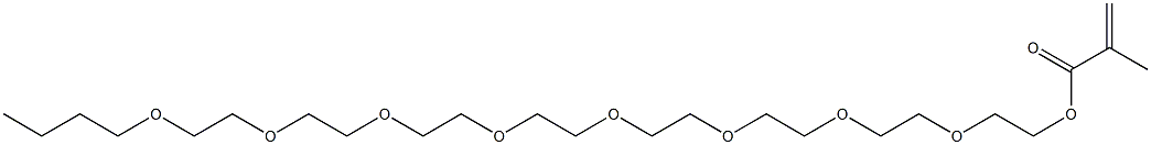 Methacrylic acid 2-[2-[2-[2-[2-[2-[2-(2-butoxyethoxy)ethoxy]ethoxy]ethoxy]ethoxy]ethoxy]ethoxy]ethyl ester 结构式