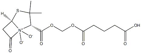 (Penicillanic acid 4,4-dioxide)4-carboxybutyryloxymethyl ester 结构式