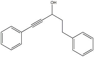 1,5-Diphenyl-1-pentyne-3-ol 结构式