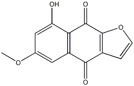 8-Hydroxy-6-methoxynaphtho[2,3-b]furan-4,9-dione 结构式