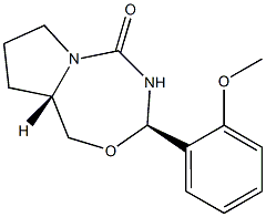 (6R,8aS)-1,2,8,8a-Tetrahydro-6-(2-methoxyphenyl)-3H,6H-7-oxa-3a,5-diazaazulen-4(5H)-one 结构式