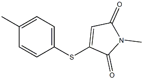 2-(4-Methylphenylthio)-N-methylmaleimide 结构式