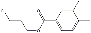 3,4-Dimethylbenzenecarboxylic acid 3-chloropropyl ester 结构式