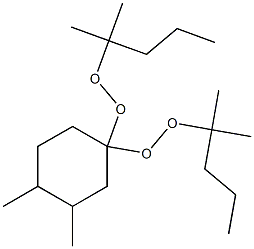 3,4-Dimethyl-1,1-bis(1,1-dimethylbutylperoxy)cyclohexane 结构式