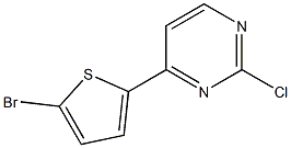 2-Chloro-4-(5-bromo-2-thienyl)pyrimidine 结构式