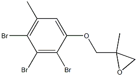 2,3,4-Tribromo-5-methylphenyl 2-methylglycidyl ether 结构式