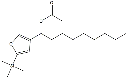 Acetic acid 1-[5-(trimethylsilyl)-3-furyl]nonyl ester 结构式