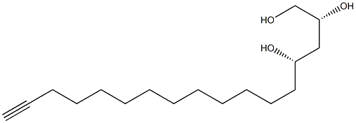 (2R,4S)-16-Heptadecyne-1,2,4-triol 结构式