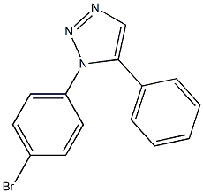 1-(4-Bromophenyl)-5-phenyl-1H-1,2,3-triazole 结构式