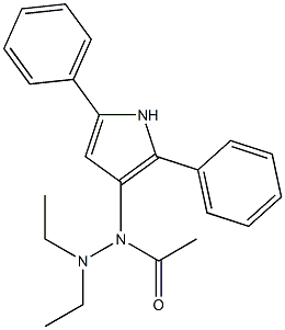 2,5-Diphenyl-3-[(diethylamino)acetylamino]-1H-pyrrole 结构式