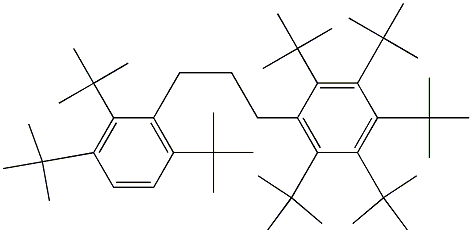 1-(Penta-tert-butylphenyl)-3-(2,3,6-tri-tert-butylphenyl)propane 结构式