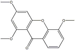1,3,5-Trimethoxyxanthone 结构式