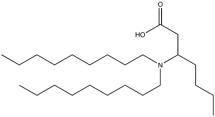 3-(Dinonylamino)heptanoic acid 结构式