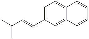 (E)-1-(2-Naphtyl)-3-methyl-1-butene 结构式