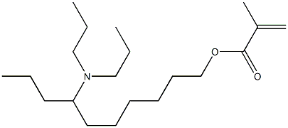 Methacrylic acid 7-(dipropylamino)decyl ester 结构式