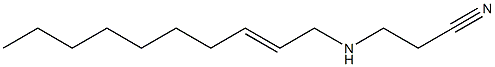 N-(2-Cyanoethyl)-2-decenylamine 结构式