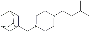 1-Isopentyl-4-(1-adamantylmethyl)piperazine 结构式