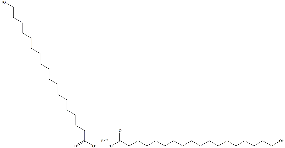 Bis(18-hydroxystearic acid)barium salt 结构式