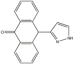 10-(1H-Pyrazol-3-yl)anthrone 结构式
