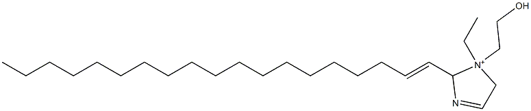1-Ethyl-1-(2-hydroxyethyl)-2-(1-nonadecenyl)-3-imidazoline-1-ium 结构式
