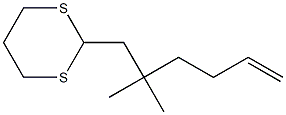 1-(1,3-Dithian-2-yl)-2,2-dimethyl-5-hexene 结构式