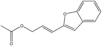 2-(3-Acetoxy-1-propenyl)benzofuran 结构式