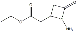 1-Amino-4-oxoazetidine-2-acetic acid ethyl ester 结构式