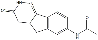 7-Acetylamino-4,4a-dihydro-5H-indeno[1,2-c]pyridazin-3(2H)-one 结构式