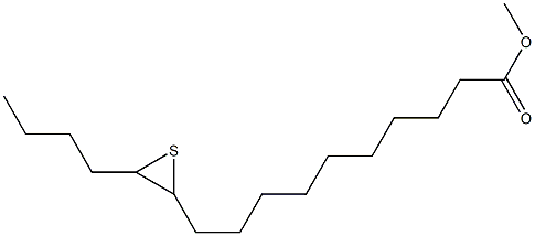 11,12-Epithiohexadecanoic acid methyl ester 结构式