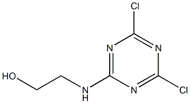 2-(4,6-Dichloro-1,3,5-triazin-2-ylamino)ethanol 结构式